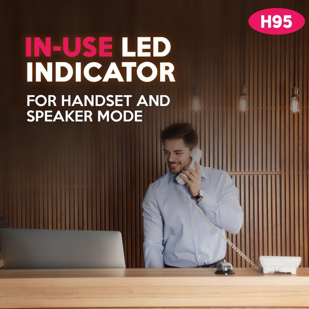 BEETEL TELEPHONE - H95 , TWO WAY SPEAKER PHONE , IN USE RINGER AND HOLD LED , SOS FUNCTIONS  , HEARING AID FUNCTION