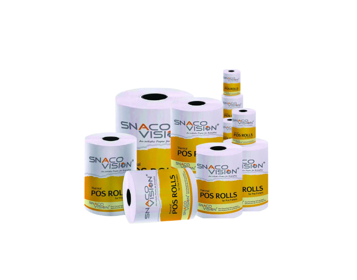 SNACOVISION DIRECT THERMAL PAPER ROLL - 3 INCH 70 GSM PACK OF 50 NOS